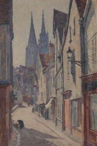 La Rue Du Bourg A Chartres