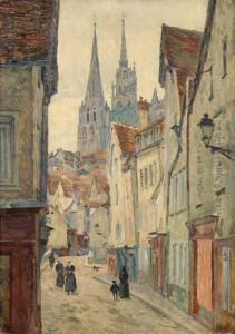 Vieille Rue Pres De La Cathedrale by Louis Hayet