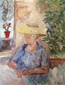 Femme Au Chapeau De Paille