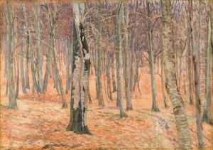 Sous Bois Blanc Et Rose by Louis Hayet