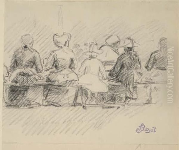 Femmes Assises Sur Un Banc ; Profil De Femme - view 1