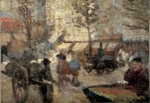 Une Place by Louis Hayet