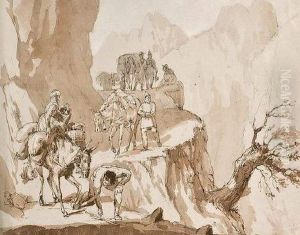 Caravane Sur La Route Des Cols Des Apennins by Sir George Hayter
