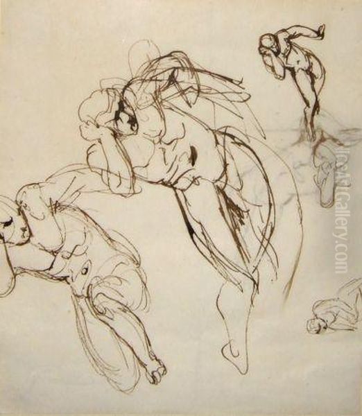 Figure Studies (see Label Verso) - view 1