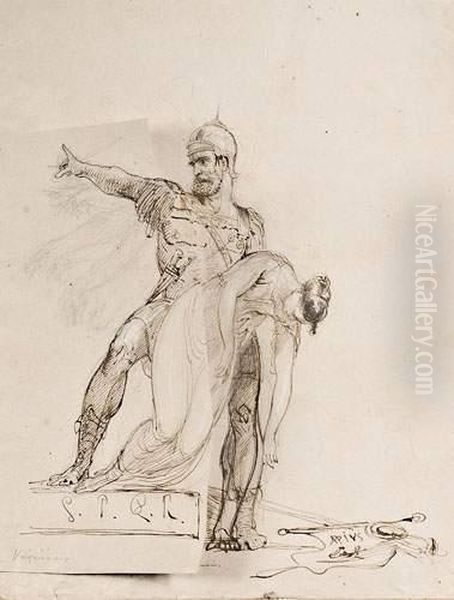 Le Centurion Virginus Soutenant Le Corps De Sa Fille Qu'il Vient D'assassiner - view 1