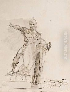 Le Centurion Virginus Soutenant Le Corps De Sa Fille Qu'il Vient D'assassiner by Sir George Hayter