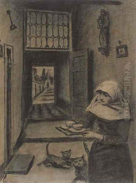 Feeding the cats - view 1