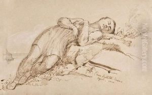 Personnage Endormi by Sir George Hayter