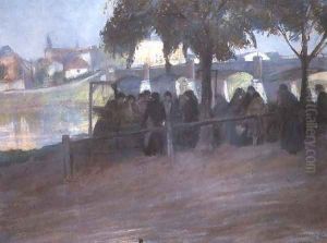 Fish Market near the Podgorski Bridge in Cracow by Artur Markowicz