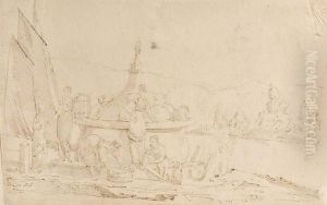 Les Lavandieres by Sir George Hayter