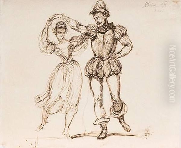 Couple De Danseurs - view 1