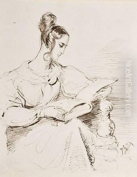 Portrait De Femme Lisant - view 1