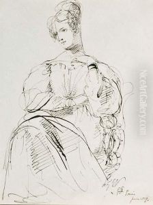 Portrait De Femme by Sir George Hayter
