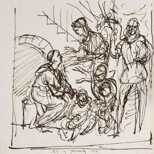 Sainte Famille Avec Un Religieux Sainte Famille Avec Un Religieux