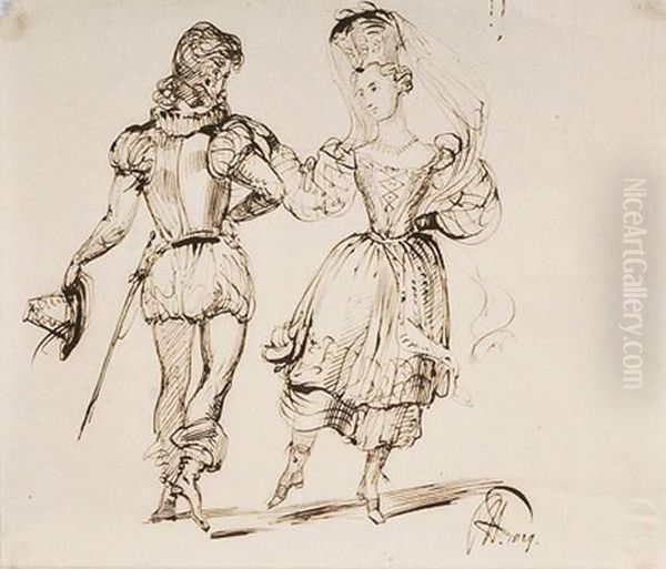 Couple De Danseurs - view 1