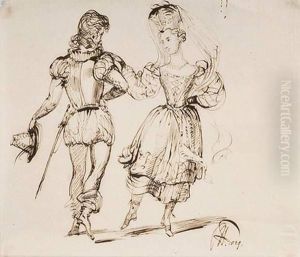 Couple De Danseurs by Sir George Hayter