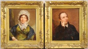 Pair Of Portraits Attributed To George Hayter by Sir George Hayter