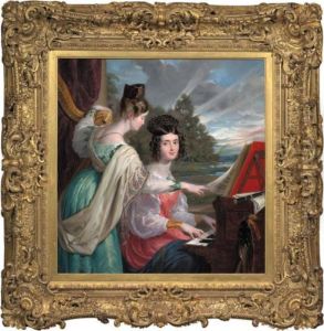 Portrait Of The Hon. Charlotte
Stuart And The Hon. Louisa Stuart, Daughters Of Sir Charles Stuart,
Baron Stuart Of Rothesay by Sir George Hayter