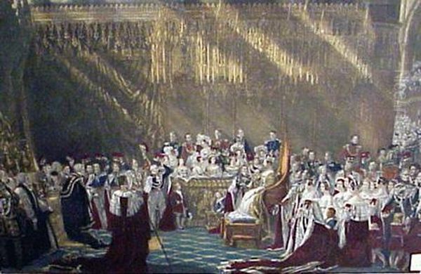 The Coronation Of Queen Victoria by Sir George Hayter