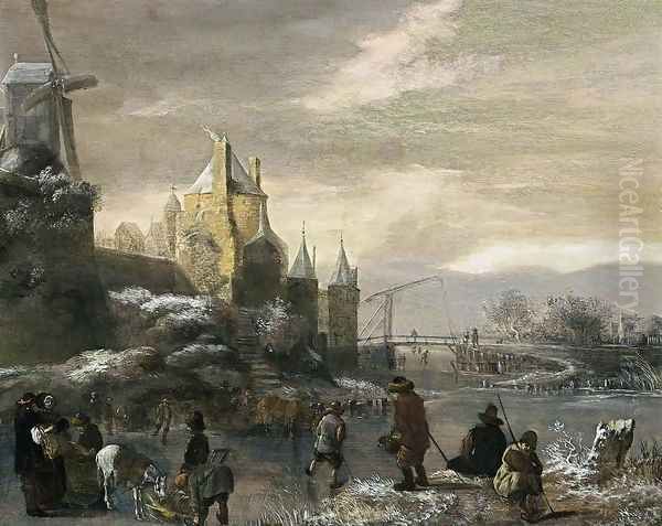 Winter Landscape with Skaters - view 1