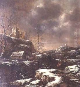 Winter Scene 3 by Claes Molenaar (see Molenaer)