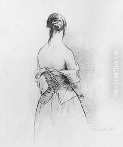 Back of a Woman (from McGuire Scrapbook) by Shepard Alonzo Mount