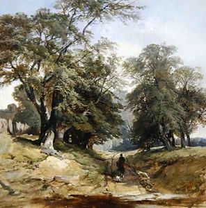 A Landscape with a Horseman 1850 by John Middleton