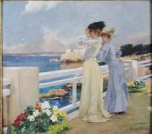 The Seagulls 1906 by Albert Pierre Rene Maignan