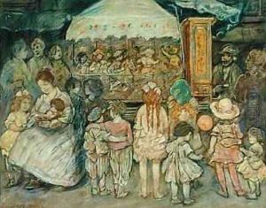 Carousel 1924 by Jerome Myers