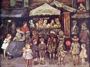 Street Carousel 1936 by Jerome Myers