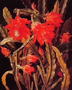 Cactus with Scarlet Blossoms