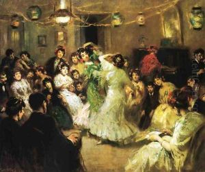 A Family Party, Triana, Sevilla by Francis Luis Mora