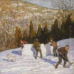 The Snow House by Francis Luis Mora