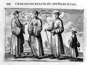 Lamas of China from an account of a Dutch Embassy to China 1665 by Jacob van Meurs