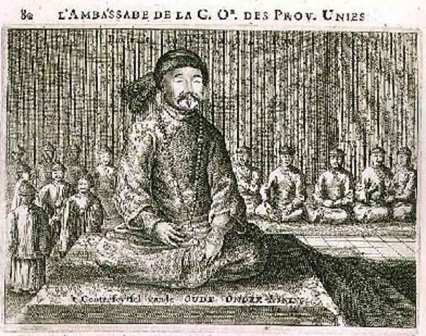 Portrait of the Old Viceroy from an account of a Dutch Embassy to China 1665 - view 1