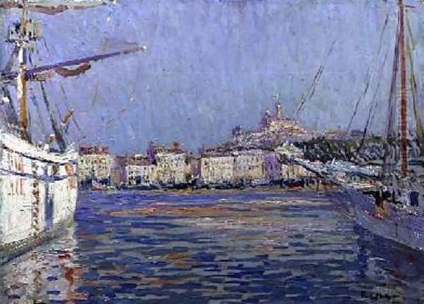 The Old Port Marseilles 1920 - view 1