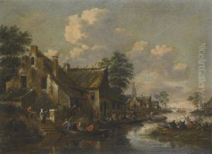 A Town On The Banks Of A River by Thomas Heeremans