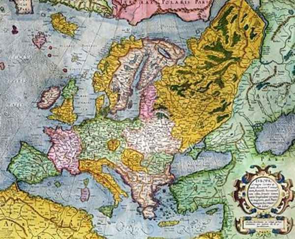 Mercator Atlas Europe in the 1590s - view 1