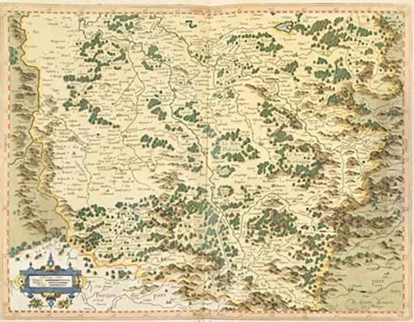 Map of Lotharingia from Atlas sive cosmographicae meditationes de fabrica mundi et fabricati figura - view 1