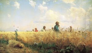 Grigoriy Myasoyedov The mowers, 1887 by Grigoriy Grigoryevich Myasoyedov