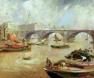 London Bridge from Bankside by David Murray