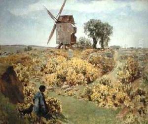 Scenting the Summer Air Golden Gorse 1916 by David Murray