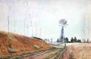 Roadside Pasture in Picardy 1887 by David Murray
