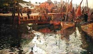 Tarbert Harbour 1878 by David Murray