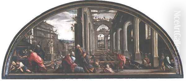 Construction of a Temple - view 1