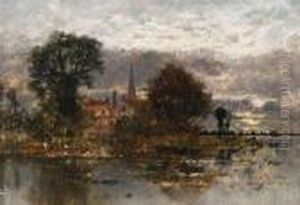 Evening On The Broads by Karl Heffner
