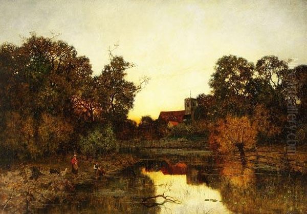 Englische Landschaft Im Abendlicht - view 1