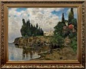 Italienische Kustenlandschaft by Karl Heffner