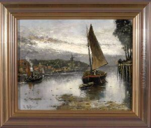 An Der Elbe Bei Hamburg by Karl Heffner
