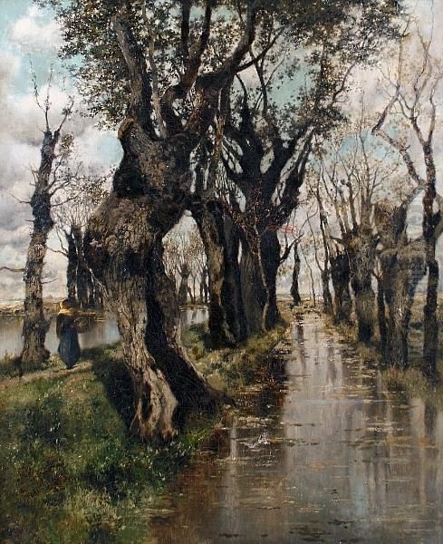 Figure By A Canal - view 1
